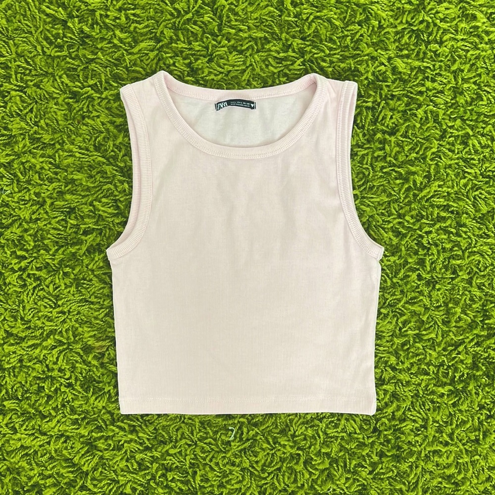 Light Pink Zara Tank Top